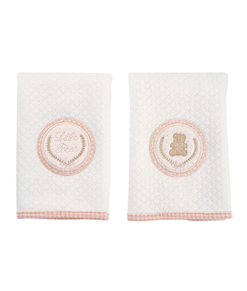 Babinha Suedine c/ 2 peças Little Bear Rosa
