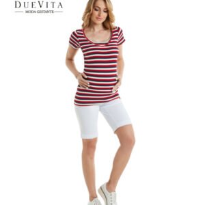 Blusa Amamentação Decote V com Top