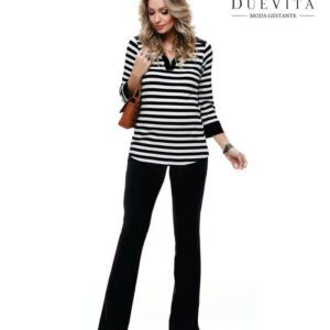Blusa Manga 7/8 com Zíper