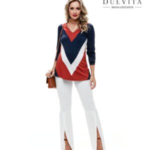 Blusa Recortes em V
