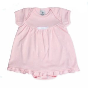 Body Vestido Poá Rosa