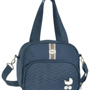 Bolsa Maternidade M ZigZag Azul Marinho