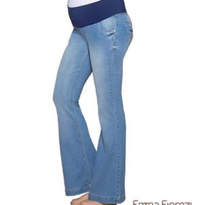 Calça Flare com Pespontos Finos