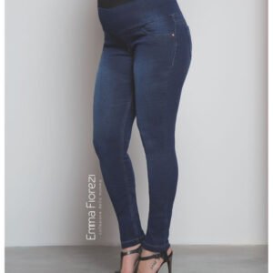 Calça Slim com Pespontos Interrompidos
