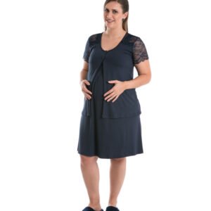 Camisola com Casaquinho Azul Marinho