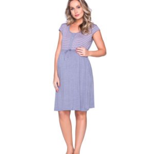 Camisola Manga Visco Mescla Azul