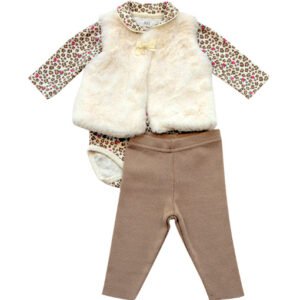 Conjunto Body com Colete Pele