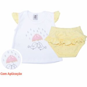 Conjunto Cobre Fralda Passarinhos