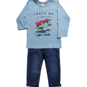 Conjunto Jeans e Camiseta