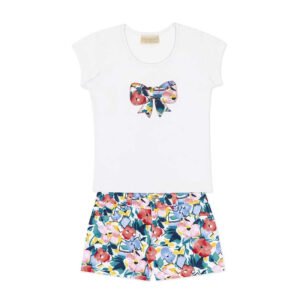 Conjunto Laço Floral