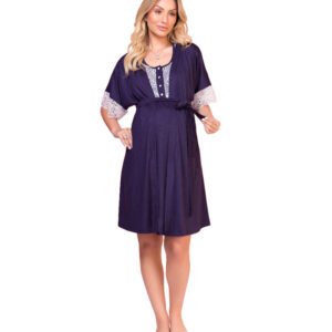 Jogo Camisola e Robe com Renda