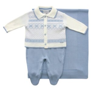 Kit Maternidade Tricot com Casaco Jacquard