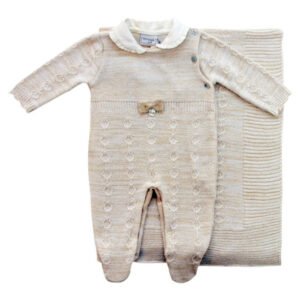 Kit Maternidade Tricot Jacquard com Fio Lurex