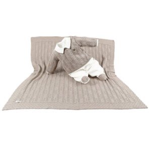 Kit Maternidade Tricot Manta e Macacão Arthur