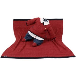 Kit Maternidade Tricot Manta e Macacão Arthur
