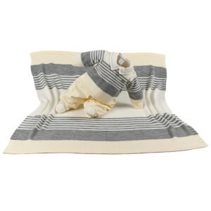 Kit Maternidade Tricot Manta/Macacão Leonardo