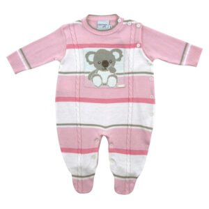 Macacão Jacquard Coala Rosa