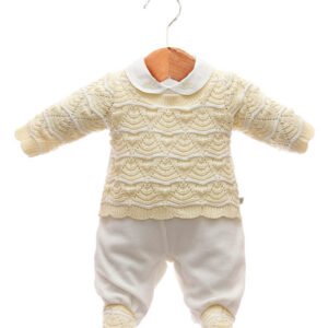 Macacão Tricot Heloísa Amarelo
