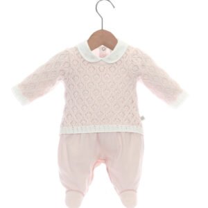 Macacão Tricot Isabelly Rosa