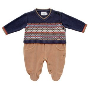 Macacão Tricot Jacquard e Plush