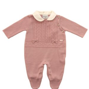 Macacão Tricot Jacquard Ponto Geométrico