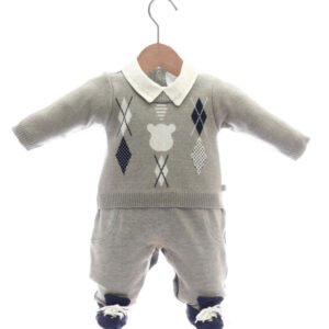 Macacão Tricot João Miguel Cinza