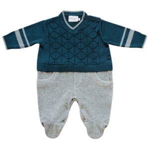 Macacão Tricot Losangos Relevo