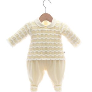 Macacão Tricot Maria Vitoria Amarelo