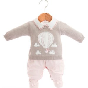 Macacão Tricot Valentina Rosa
