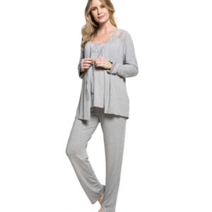 Pijama 3 Peças Mescla Médio
