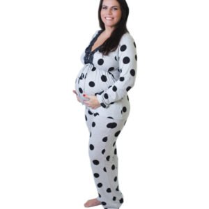 Pijama Mescla Poá Grande