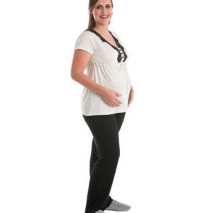 Pijama Mini Poá Black
