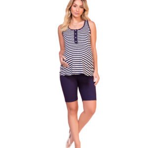 Pijama Regata Listras com Bermuda