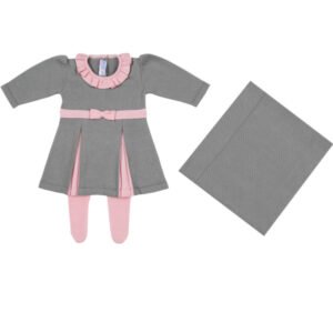 Saída Maternidade Vestido com Pregas