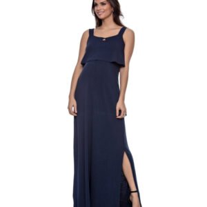 Vestido Amamentação com Sobreposição