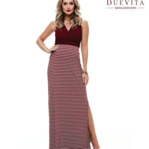Vestido Cavado Longo Amamentação