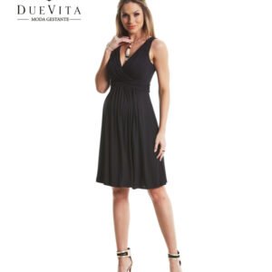 Vestido Decote Drapeado