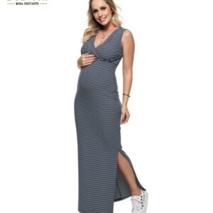 Vestido Longo Decote Transpassado Atenas