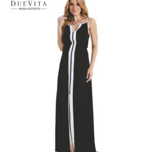 Vestido Longo Fenda Frontal