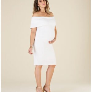 Vestido Ombro a Ombro Off White